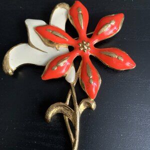 Monet Flower Brooch